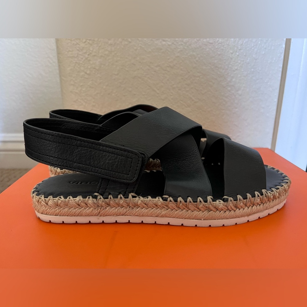 Vince Tenison Espadrille Sandals-Leather, Size 7 in like new condition